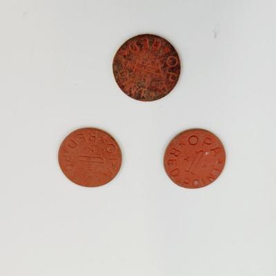 WAR RATIONING TOKENS