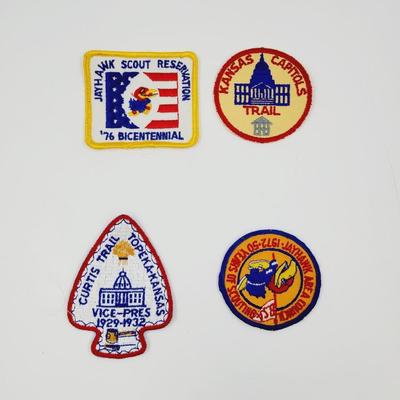 VINTAGE BOY SCOUTS - TOPEKA JAYHAWK PATCHES