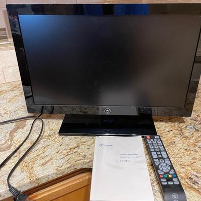 22” TV with remote