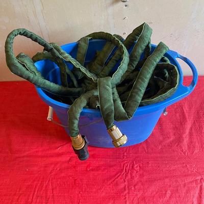 Expandable hose and bucket