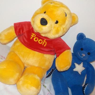 " Adorable Pooh from Vermont and Mr. Blue / LL. Bean.