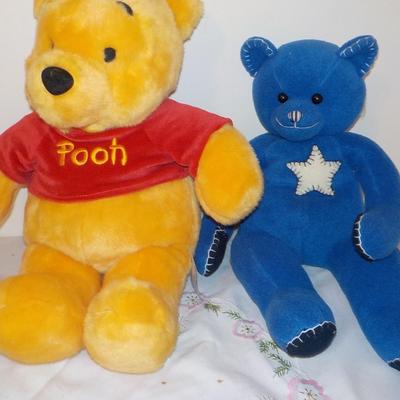 " Adorable Pooh from Vermont and Mr. Blue / LL. Bean.