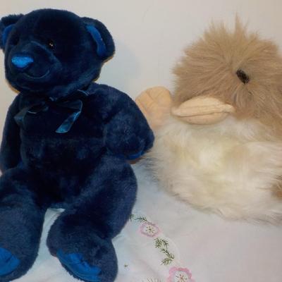 Goggles and snuggles blue.