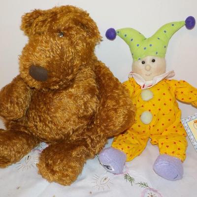 Gunds Genuine Mohair Bear and Gregory Jester.