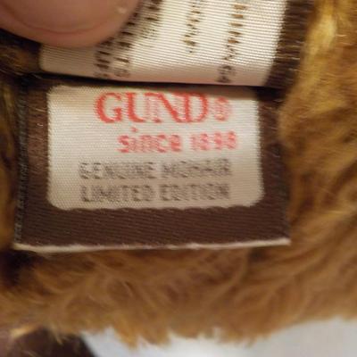 Gunds Genuine Mohair Bear and Gregory Jester.