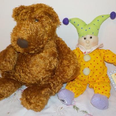 Gunds Genuine Mohair Bear and Gregory Jester.