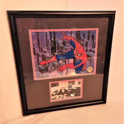 Lot #49  Limited Edition Spiderman Sericel - handsigned by Stan Lee w/COA