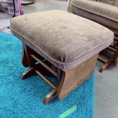 FABULOUS CUSHIONED GLIDER W/ OTTOMAN