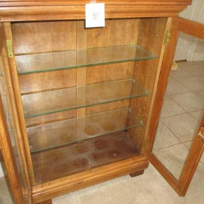 Oak Curio Cabinet