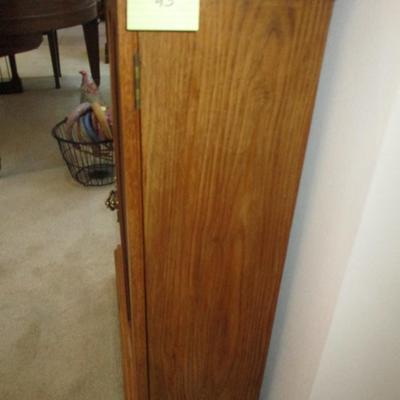 Oak Curio Cabinet