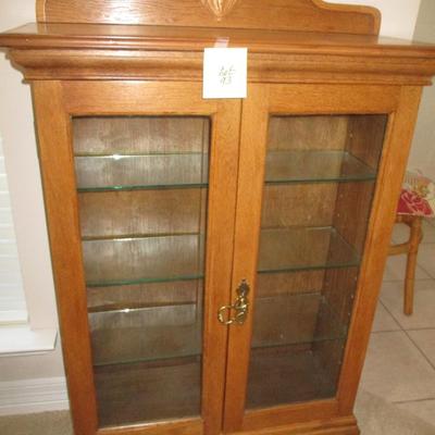 Oak Curio Cabinet