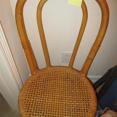 Bamboo Chair/Vacuum Cleaner