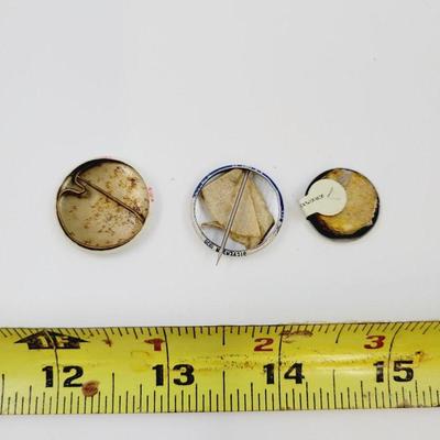OLD POLITICAL BUTTONS - PINS