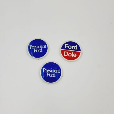 VINTAGE PRESIDENT FORD / BOB DOLE POLITICAL BUTTONS / PINS