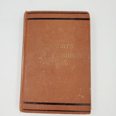 1915 ROBERTS RULES OF ORDER HANDBOOK