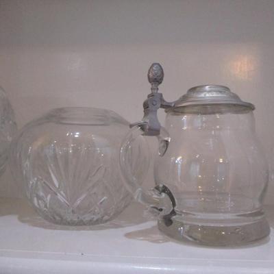 Waterford Crystal Bowl, Cut Glas Bowl, Glass Stein
