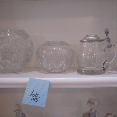Waterford Crystal Bowl, Cut Glas Bowl, Glass Stein