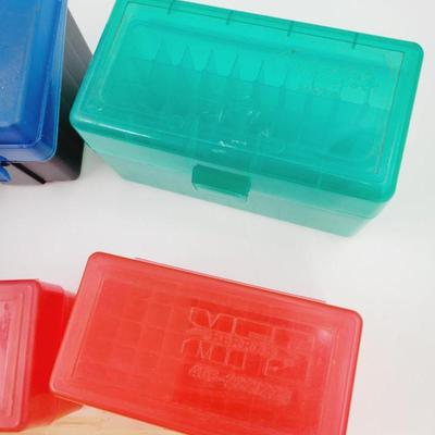 PLASTIC SET OF AMMUNITION STORAGE CONTAINERS