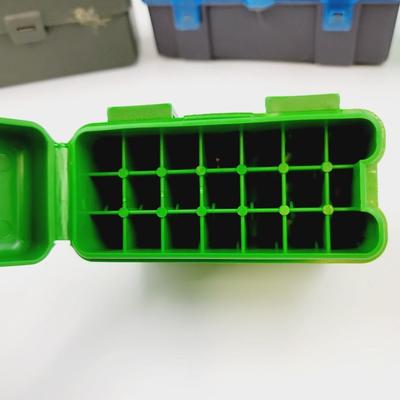 PLASTIC SET OF AMMUNITION STORAGE CONTAINERS