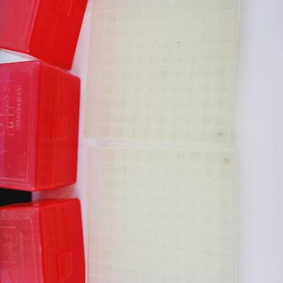 PLASTIC SET OF AMMUNITION STORAGE CONTAINERS
