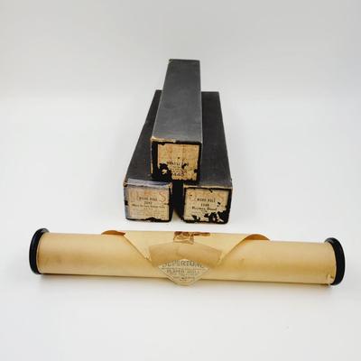 ANTIQUE PLAYER PIANO ROLLS SET OF 3 - LOT 2