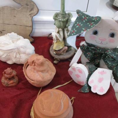 Bunny Lamp and Decor