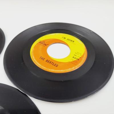 3 PC - 45 RECORDS - THE BEATLES