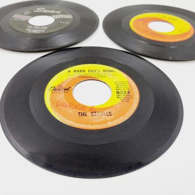 3 PC - 45 RECORDS - THE BEATLES