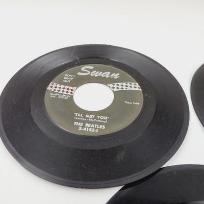 3 PC - 45 RECORDS - THE BEATLES