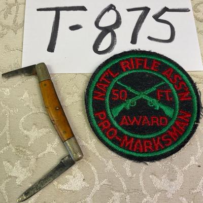 NRA Patch and Knife