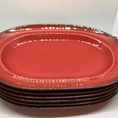 Poppytrail by Metlox 6 oval steak plates