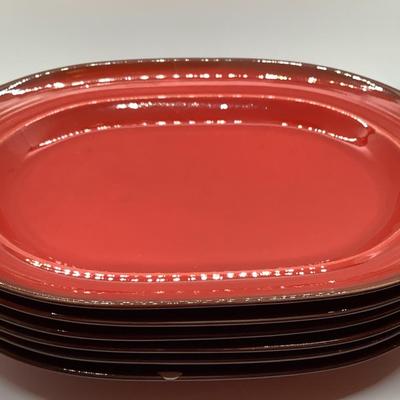 Poppytrail by Metlox 6 oval steak plates