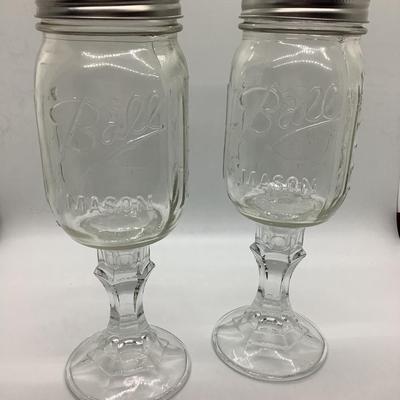 Fine Ball Mason jar stemware-2