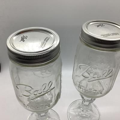 Fine Ball Mason jar stemware-2