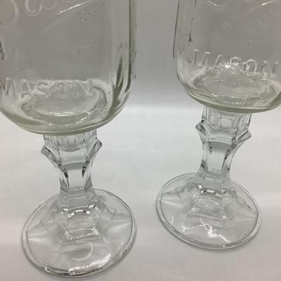 Fine Ball Mason jar stemware-2