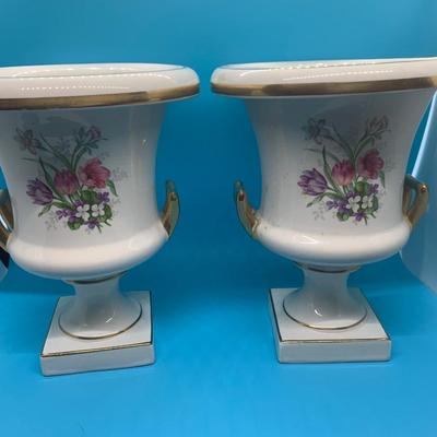 Trenton Pottery footed vases-2