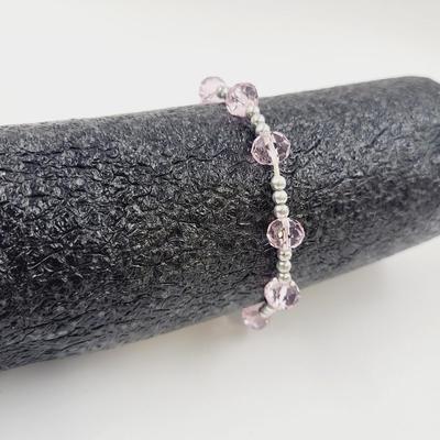 PINK CRYSTAL STRETCHY BRACELET
