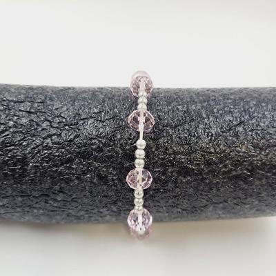 PINK CRYSTAL STRETCHY BRACELET