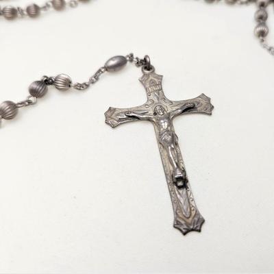 Lot #162  Vintage Sterling Silver Rosary