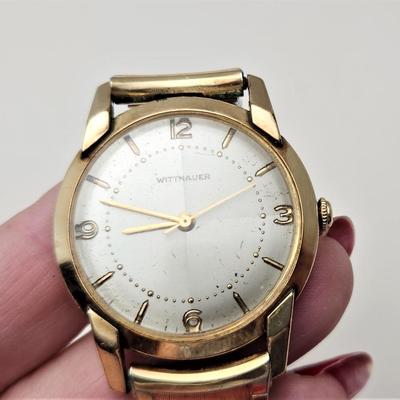 Lot #163  Vintage Men's Wittnauer Gold Filled wristwatch - works