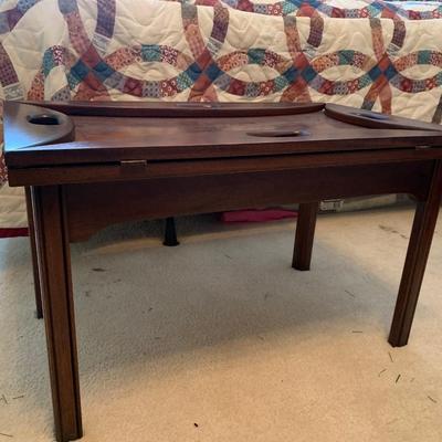 Butler tray wooden coffee table