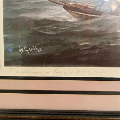 5 William DeGarthe Framed Nautical Prints (MB-MG)