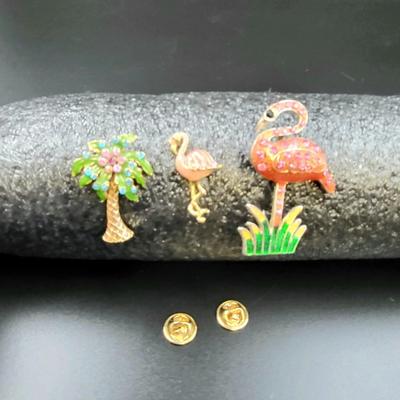 FLAMINGO TROPICAL PIN COLLECTION