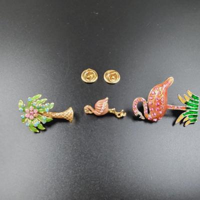 FLAMINGO TROPICAL PIN COLLECTION