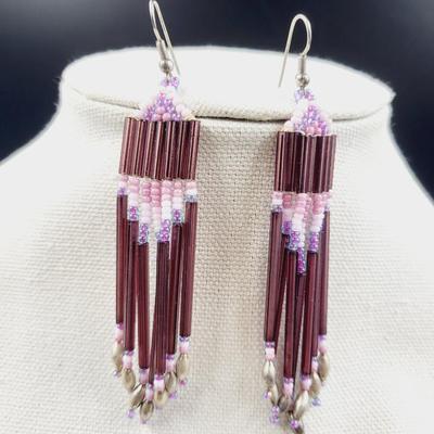 NATIVE HAND CRAFTED BEADED EARRINGS