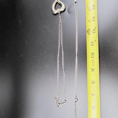 SILVER TONED W/ HEARTS NECKLACE BUNDLE