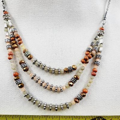 FUNKY TRIO LINE FASHION NECKLACE