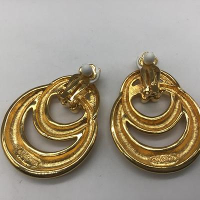 Napier Gold Tone Earrings