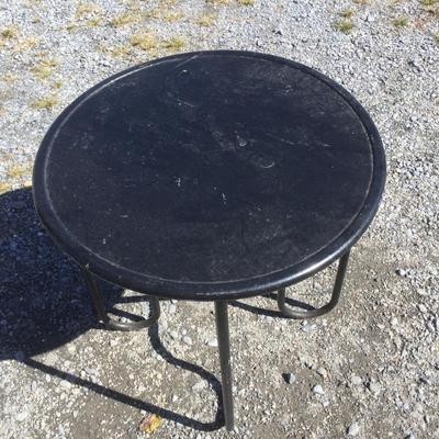 Lot.6420. Black Metal Table
