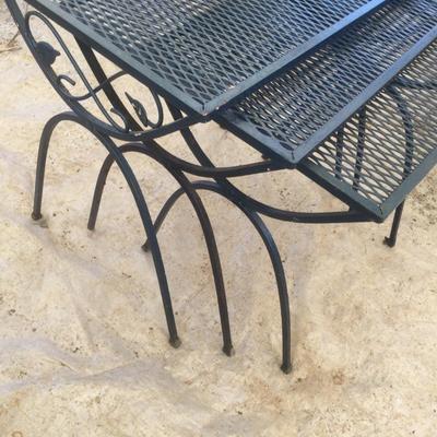 Lot. 6421. Wrought Iron Nesting Tables